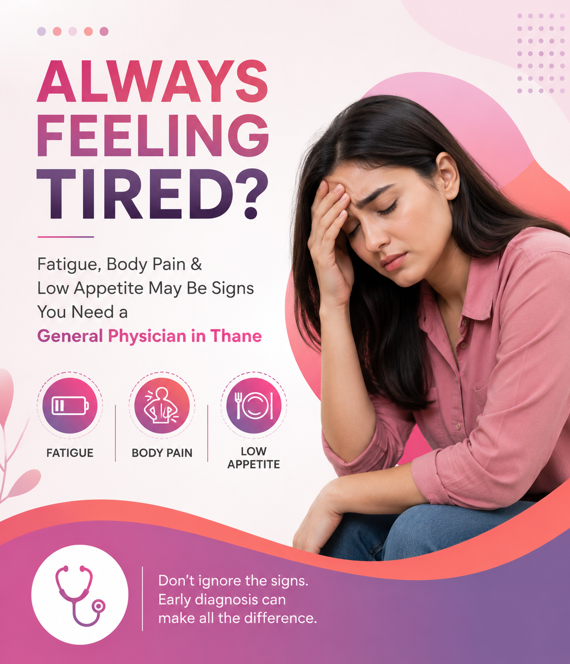 Always Feeling Tired? Fatigue, Body Pain & Low Appetite May Be Signs You Need a General Physician in Thane