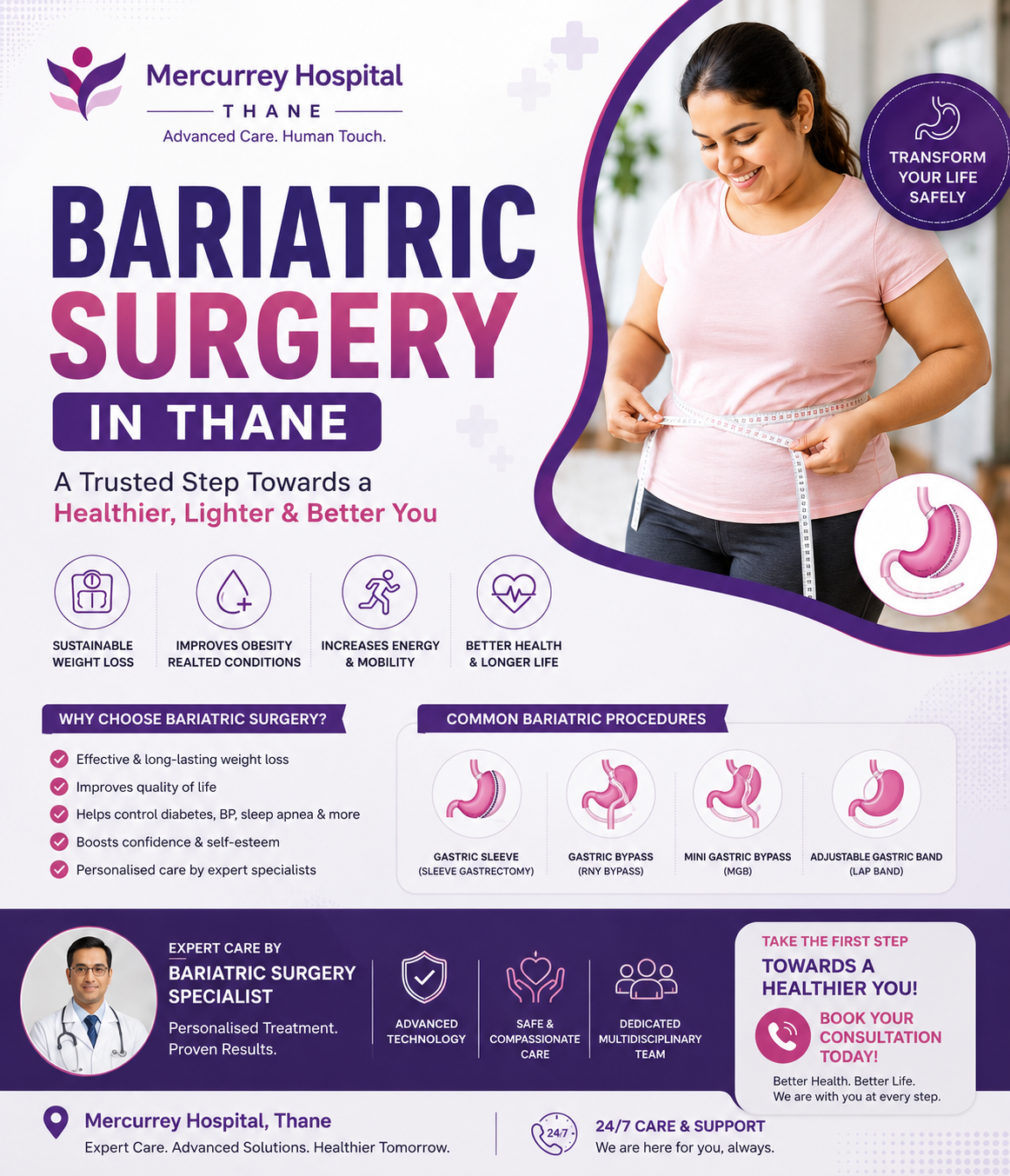 Bariatric Surgery in Thane: A Complete Guide to Safe Weight Loss & Better Health