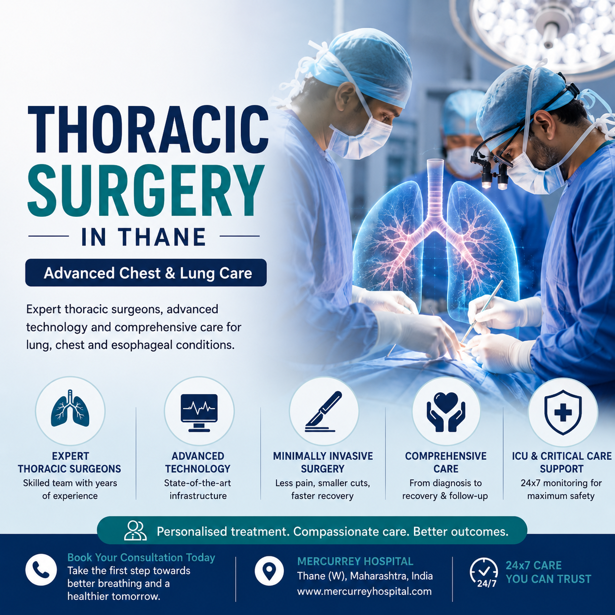 Thoracic Surgery in Thane: Advanced Chest and Lung Care at Mercurrey Hospital